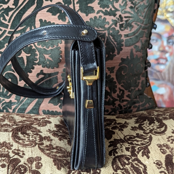 💯AUTH✨💎BALLY💎✨💎VINTAGE LOCK FLAPBAG - Picture 12 of 17